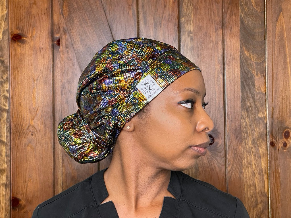 Carnival Queen Satin-Lined Scrub Cap