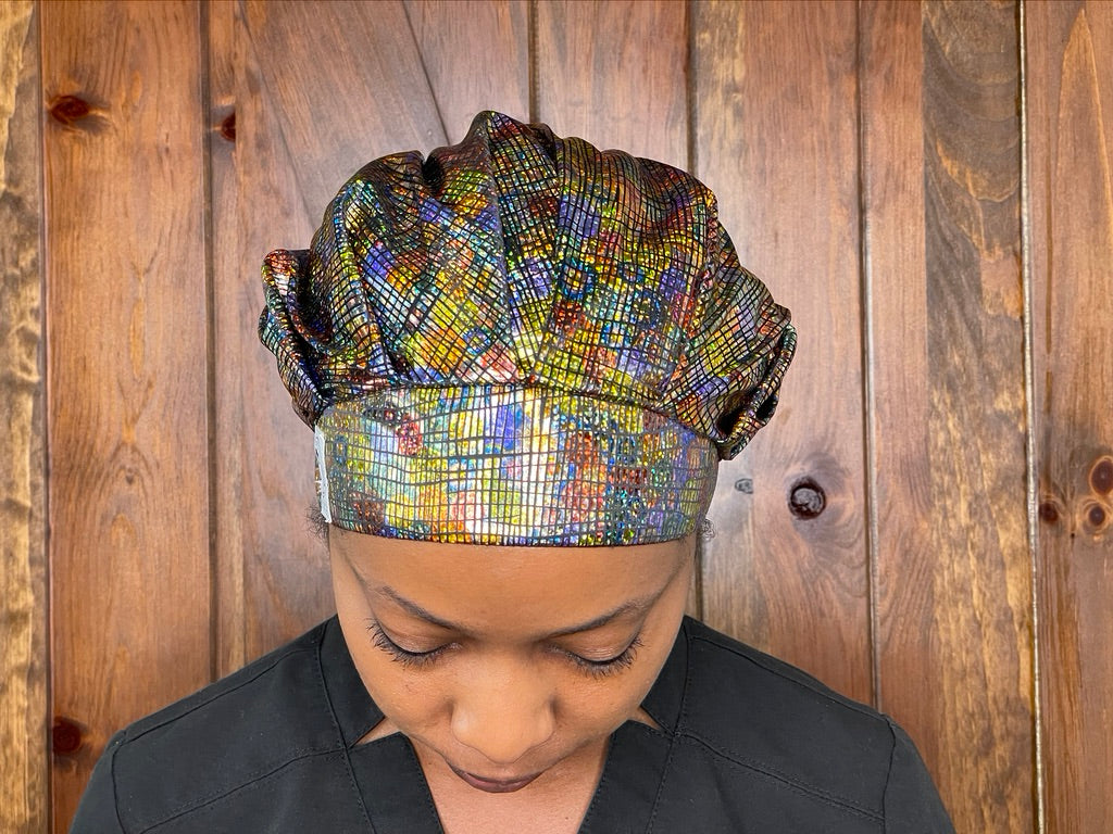 Carnival Queen Satin-Lined Scrub Cap