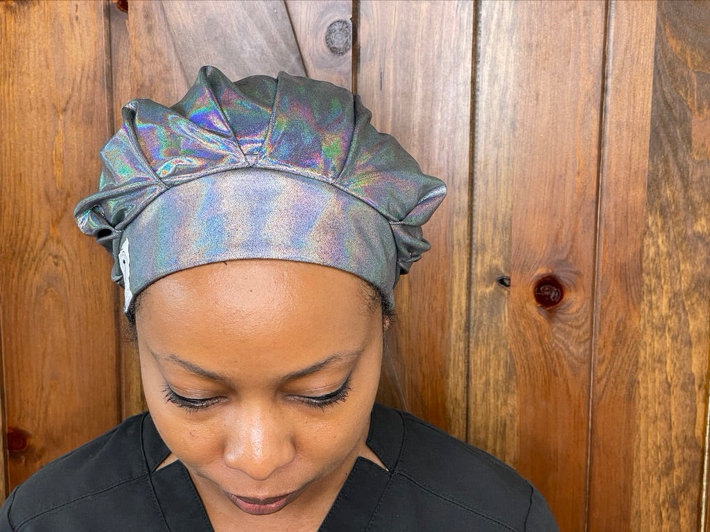 Disco Diva Satin-Lined Scrub Cap