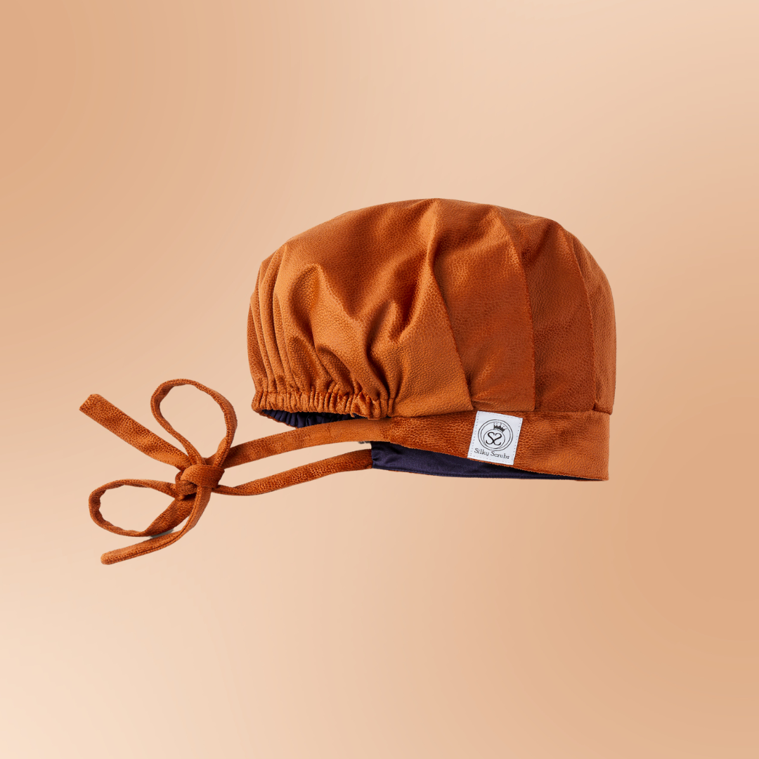 Brown Sugar Bae Satin-Lined Scrub Cap