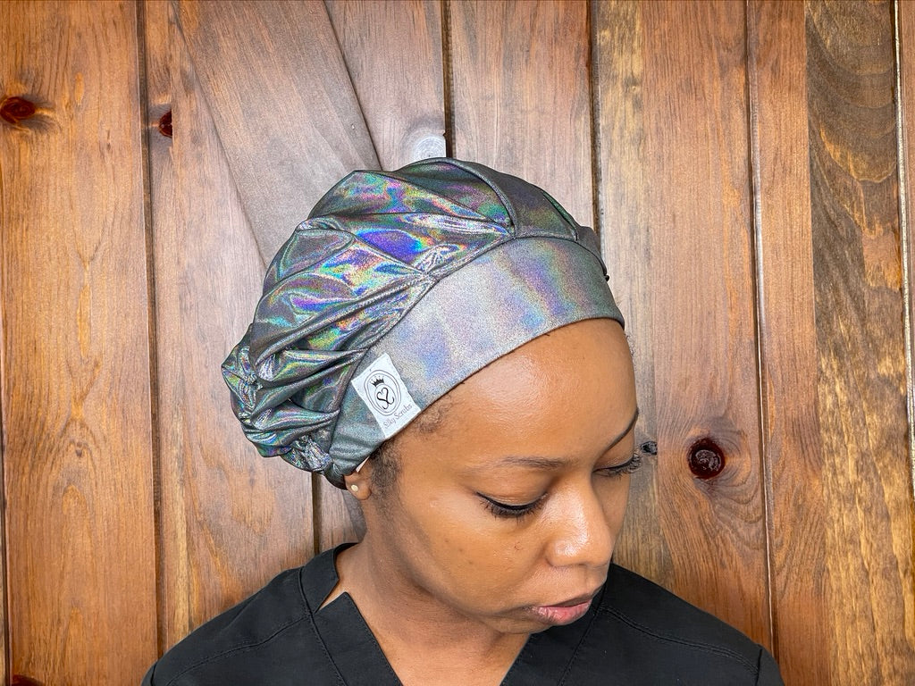 Disco Diva Satin-Lined Scrub Cap