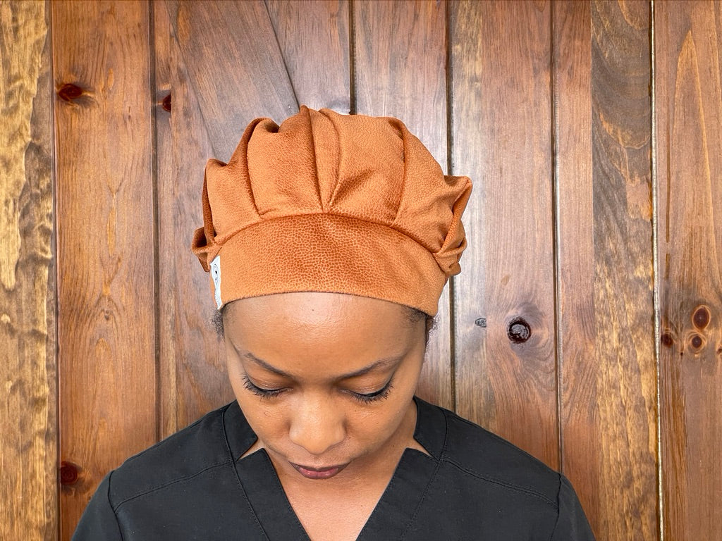 Brown Sugar Bae Satin-Lined Scrub Cap