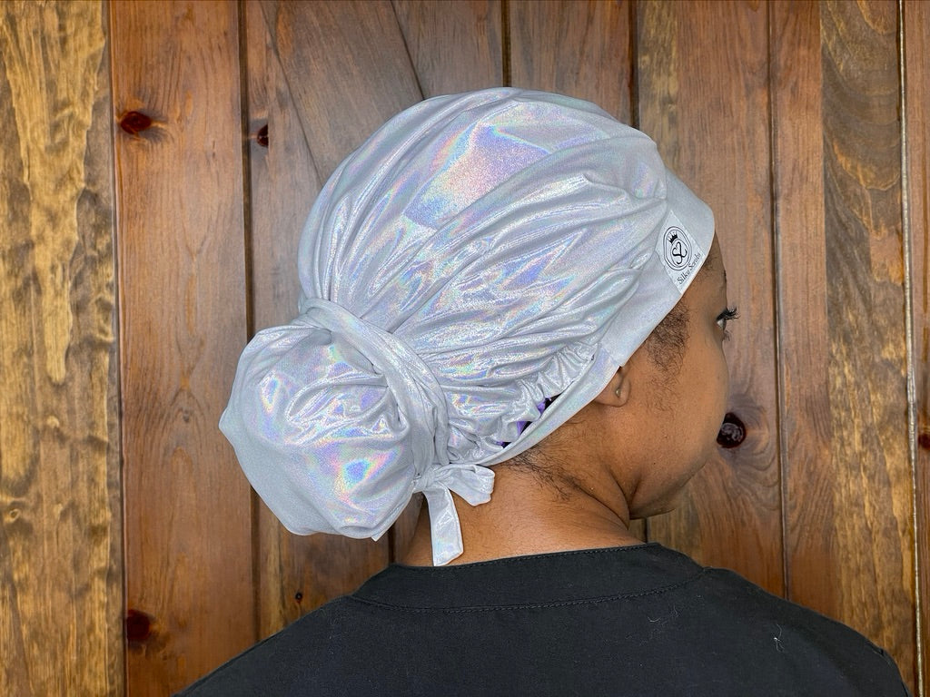 Mystic Unicorn Satin-Lined Scrub Cap