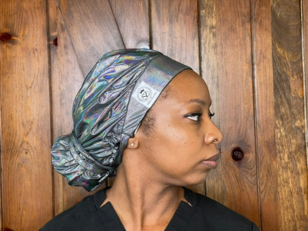 Disco Diva Satin-Lined Scrub Cap